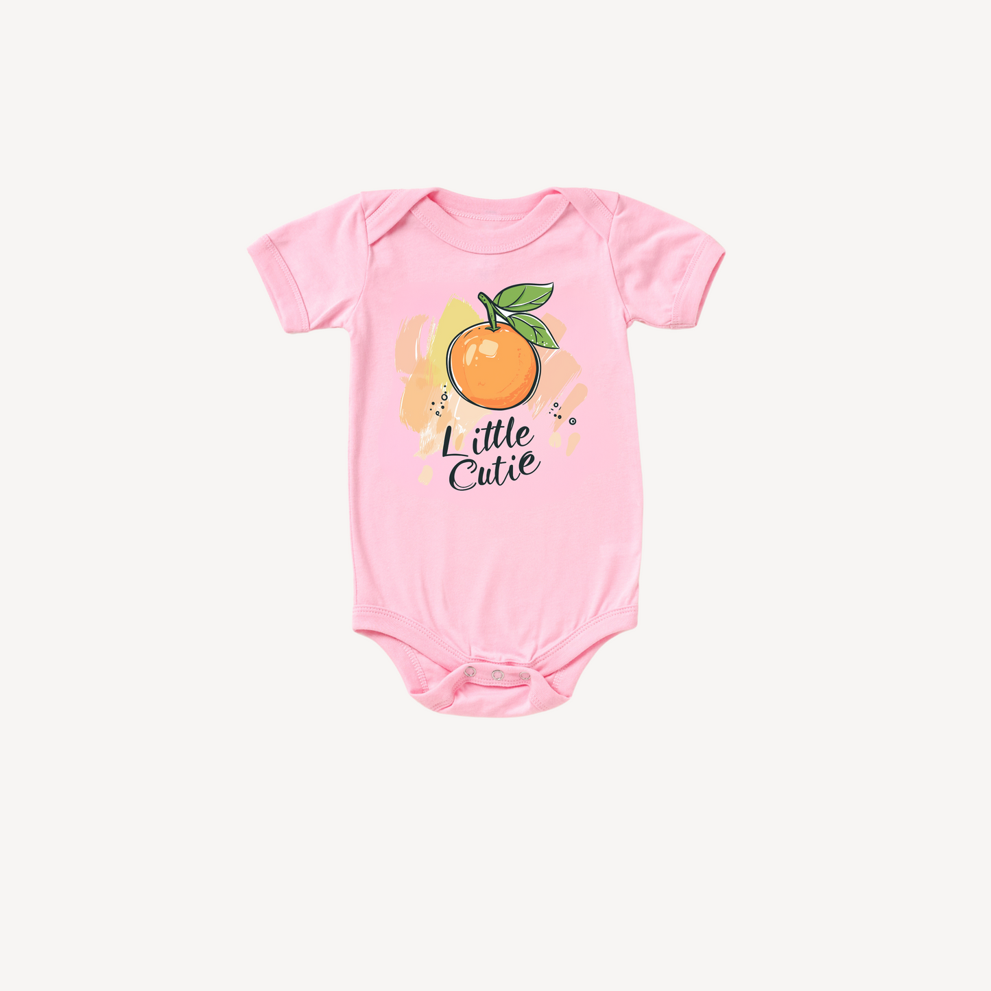 Little Cutie – Orange Baby Bodysuit