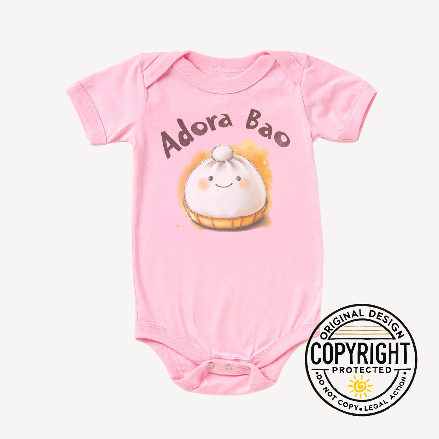 Adora Bao Baby Bodysuit – Kawaii Bao Pun Baby Outfit