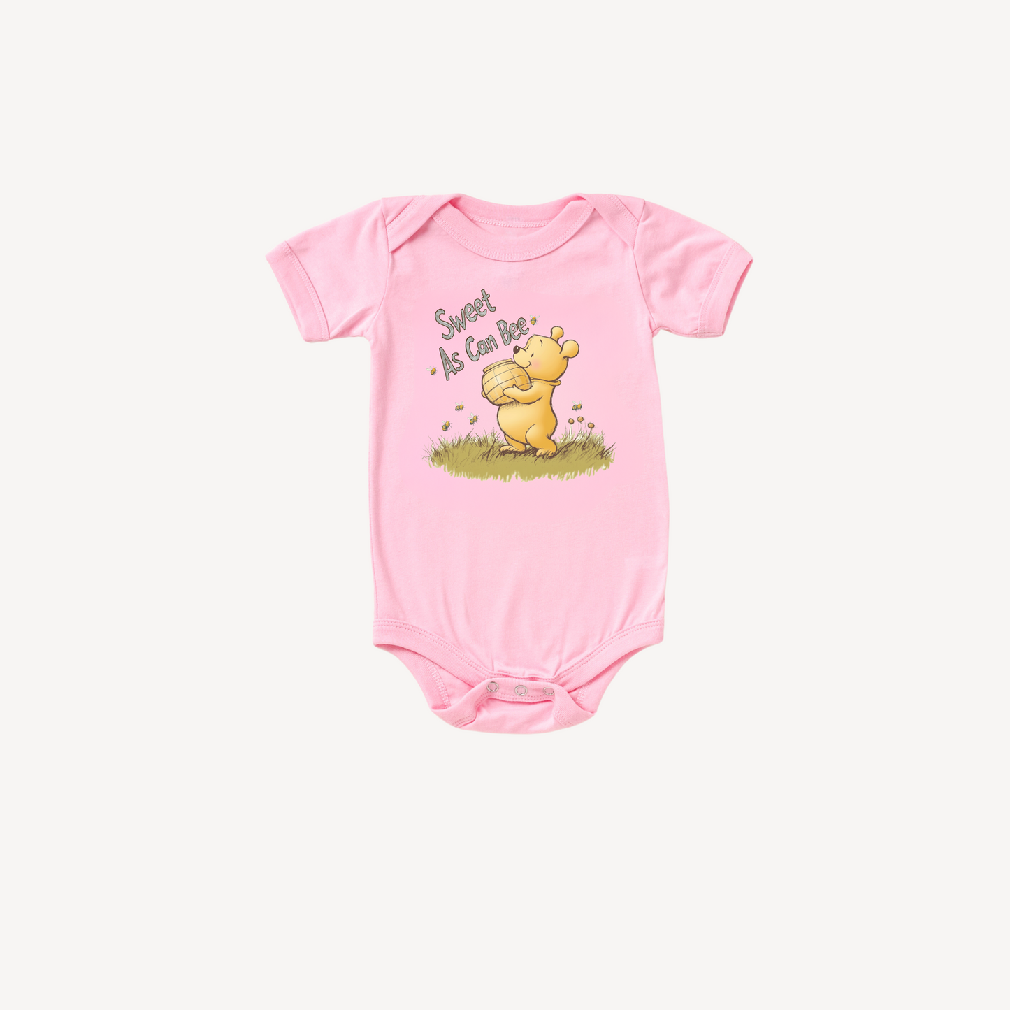 Sweet As Can Bee Baby Bodysuit – Classic Bear Honey Baby Outfit
