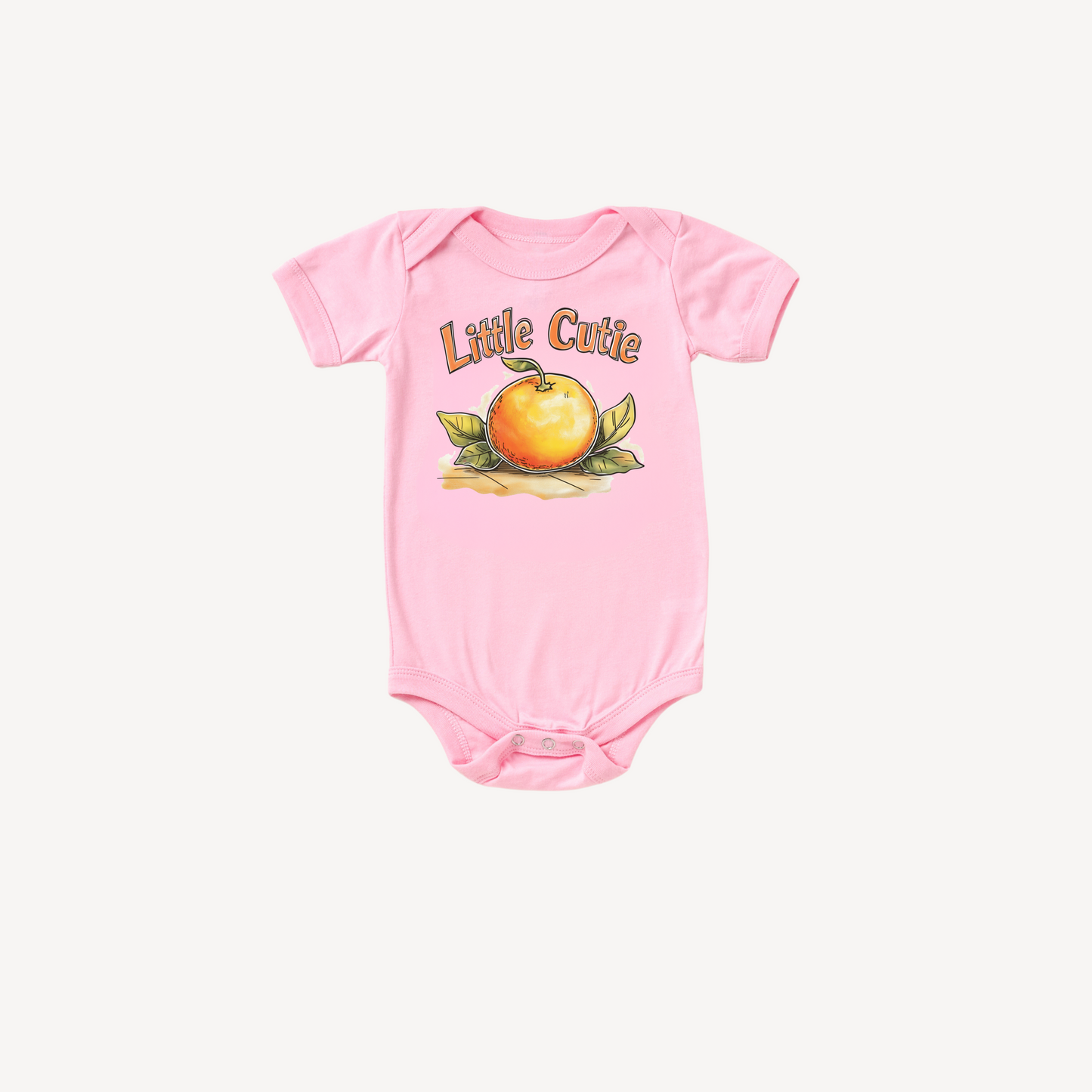 Little Cutie – Orange Baby Bodysuit