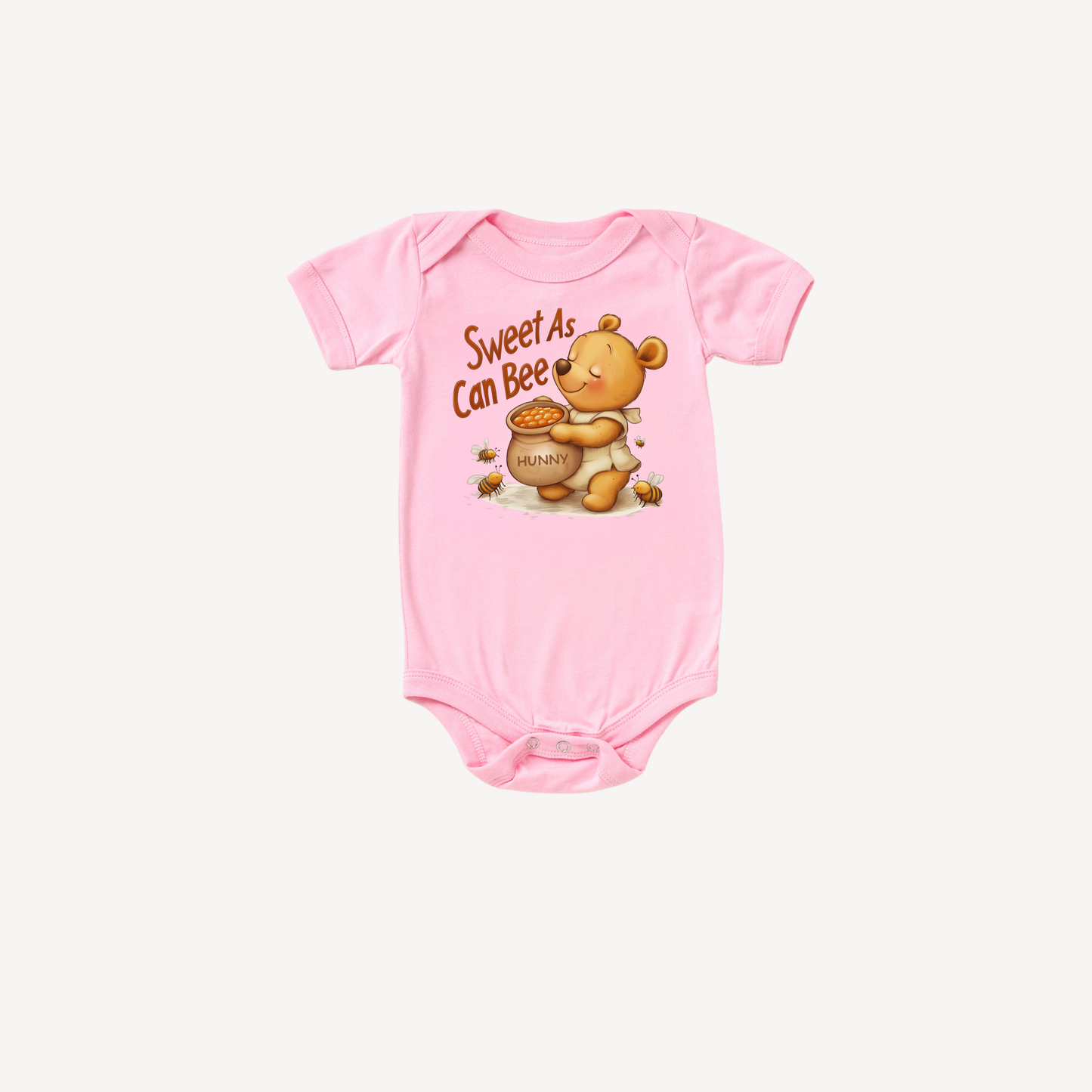 Sweet As Can Bee Baby Bodysuit – Winnie the Pooh-Inspired Honey Design