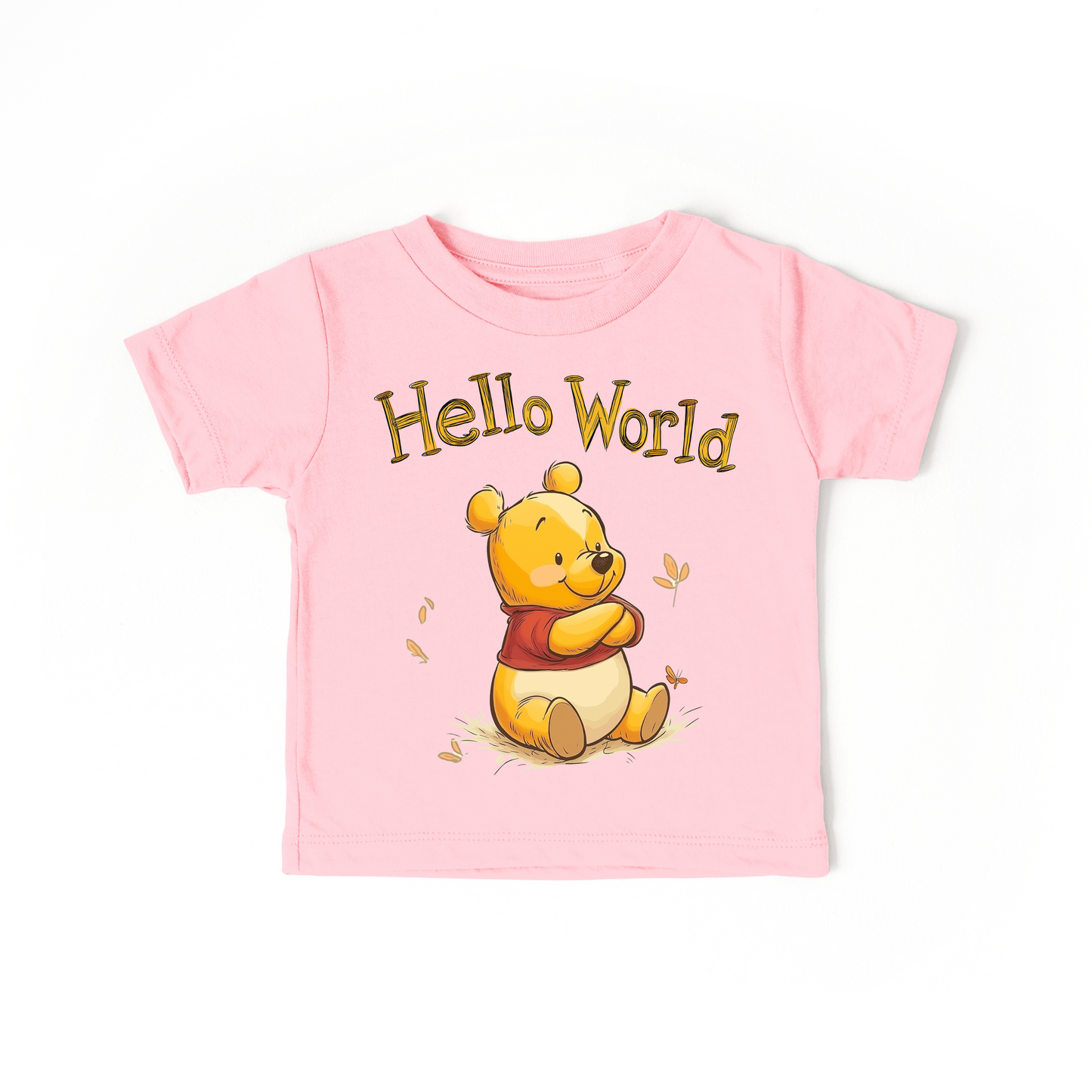 Hello World Winnie the Pooh Baby Onesie – Classic Storybook Inspired