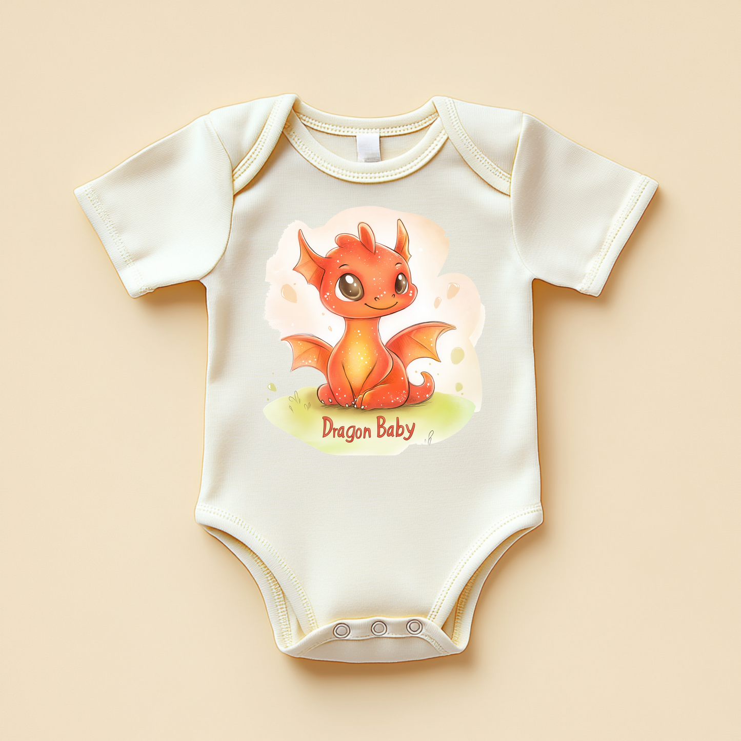 Dragon Baby Bodysuit – Cute Fantasy Creature Baby Gift