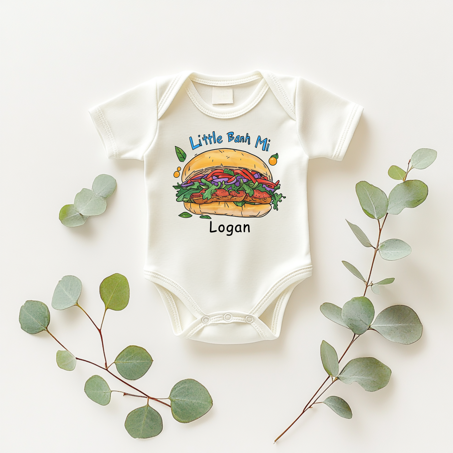 Little Banh Mi Baby Bodysuit – Vietnamese Sandwich Baby Outfit