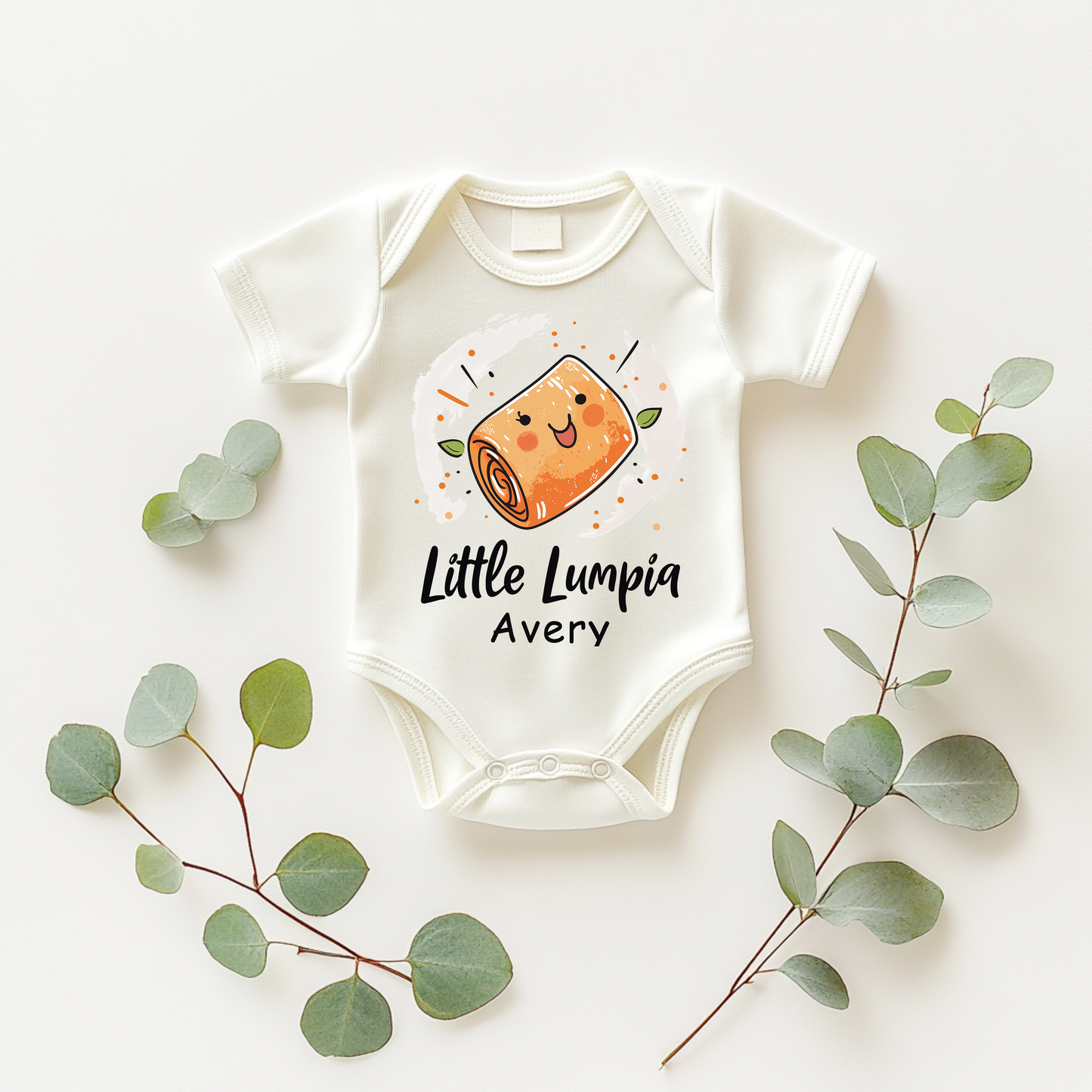 Little Lumpia – Funny Filipino Food Baby Bodysuit