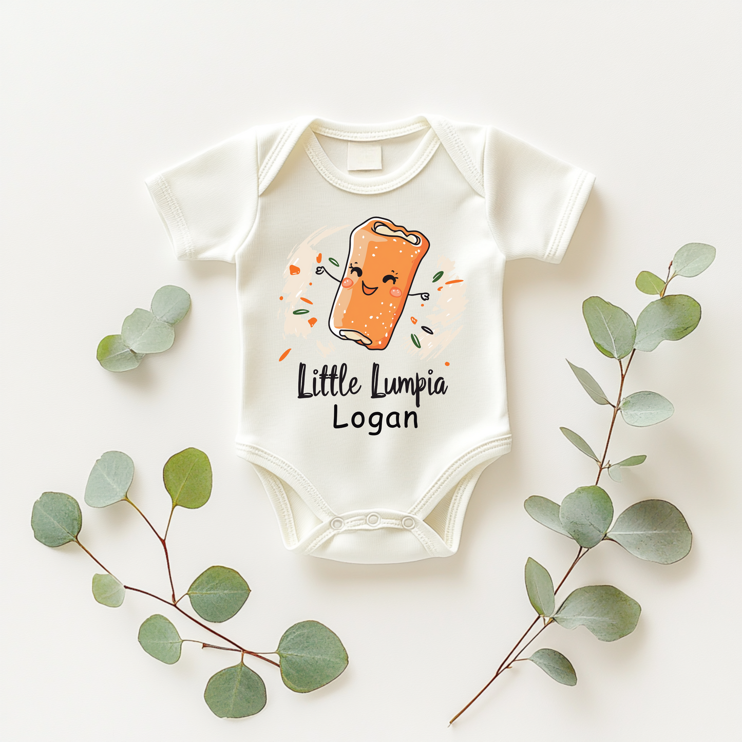 Little Lumpia – Funny Filipino Food Baby Bodysuit