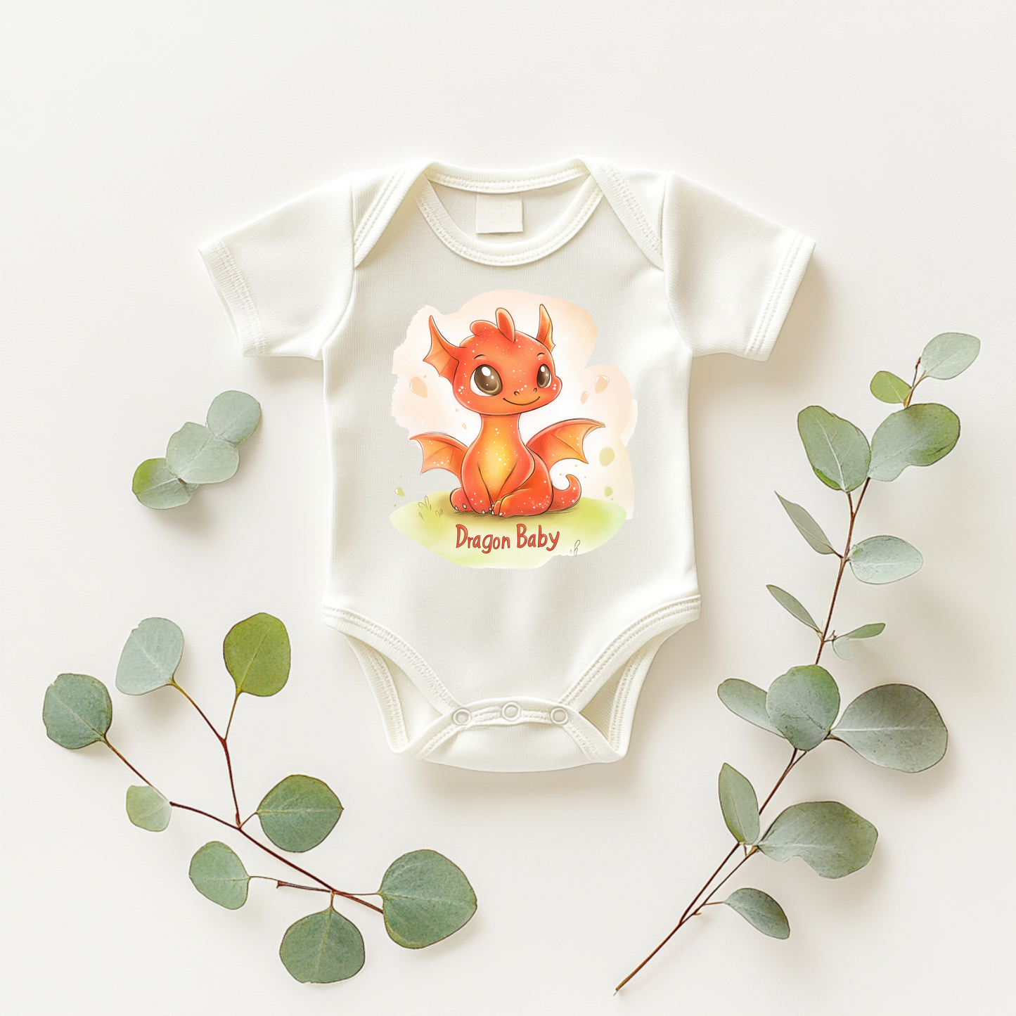Dragon Baby Bodysuit – Cute Fantasy Creature Baby Gift