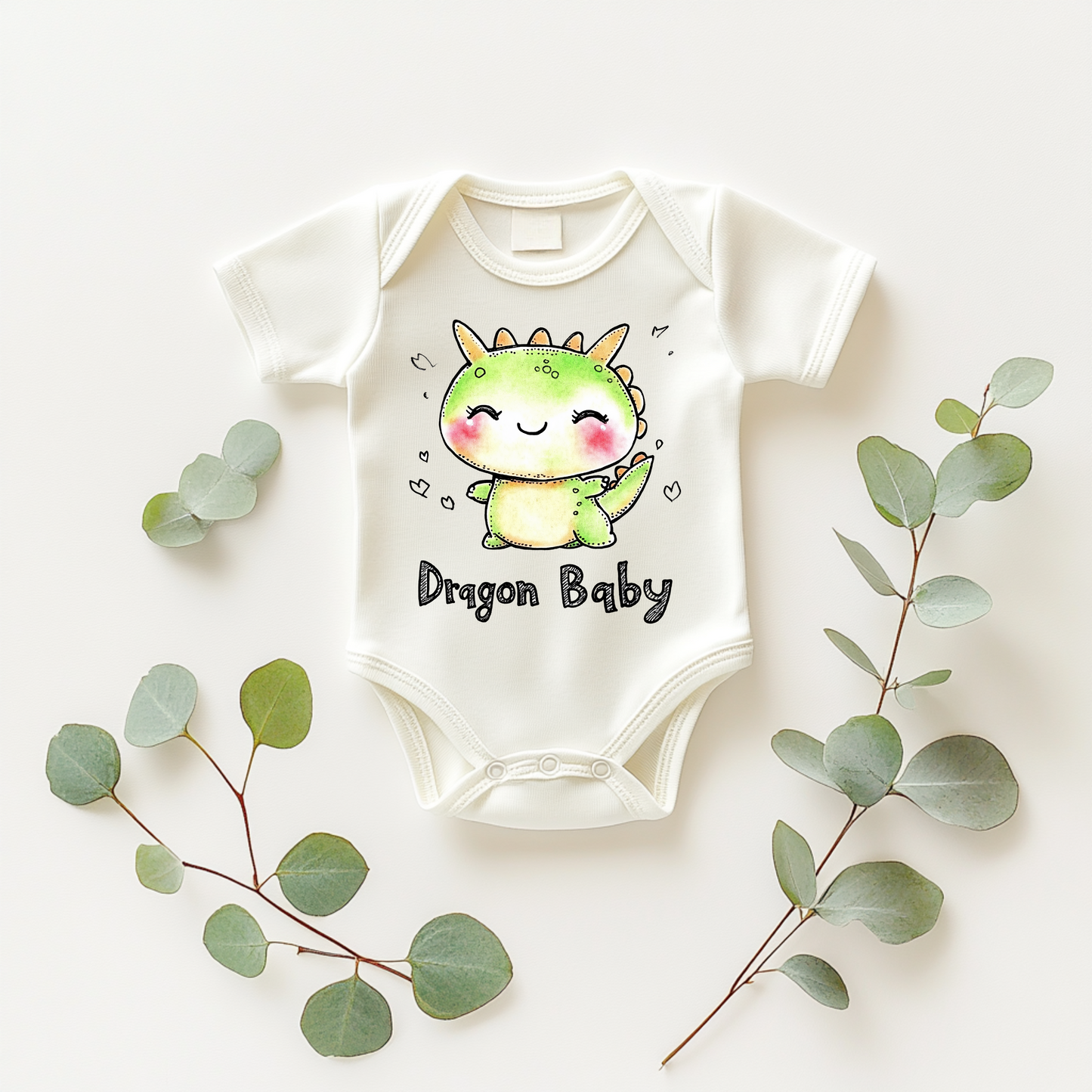 Dragon Baby Bodysuit – Cute Fantasy Creature Baby Gift