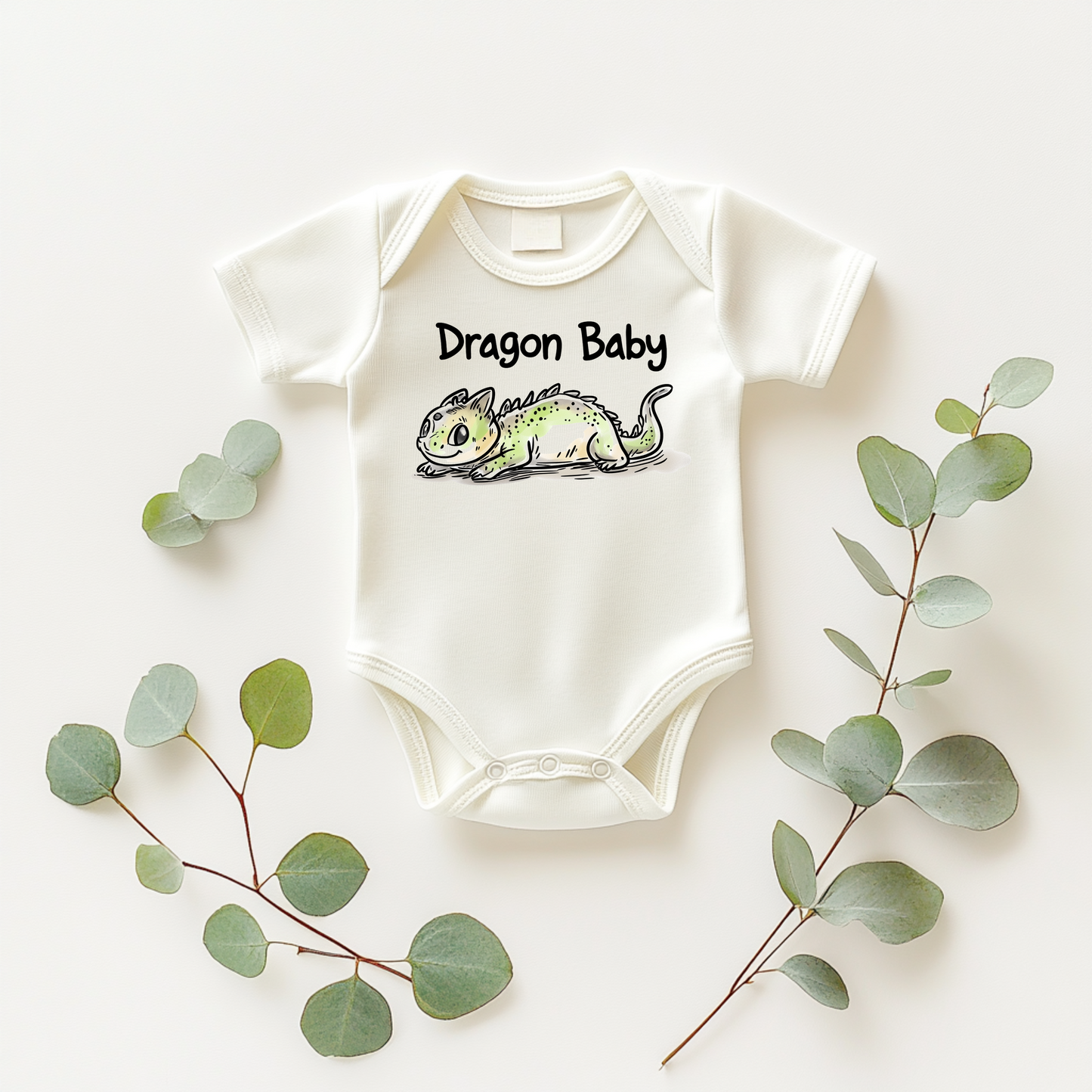 Dragon Baby Bodysuit – Cute Fantasy Creature Baby Gift