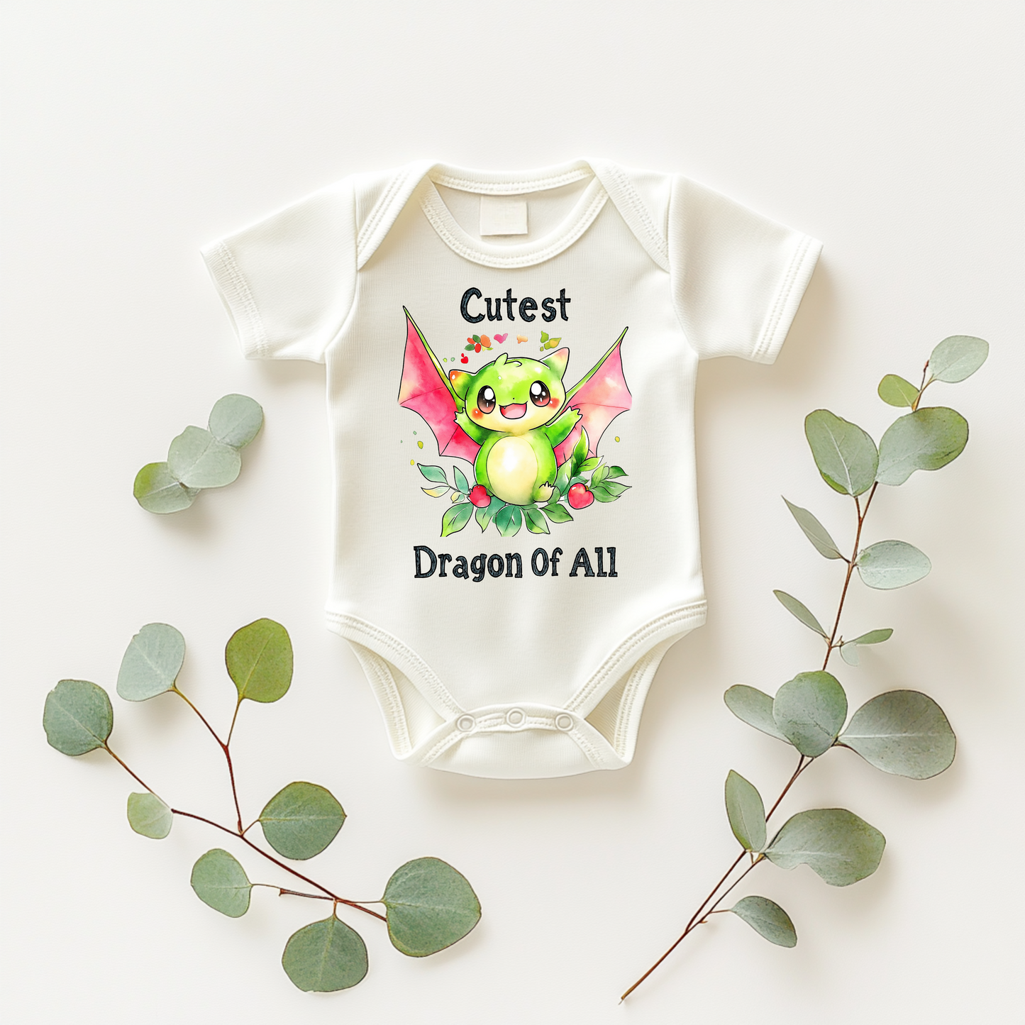 Cutest Dragon of All – Fantasy Baby Bodysuit