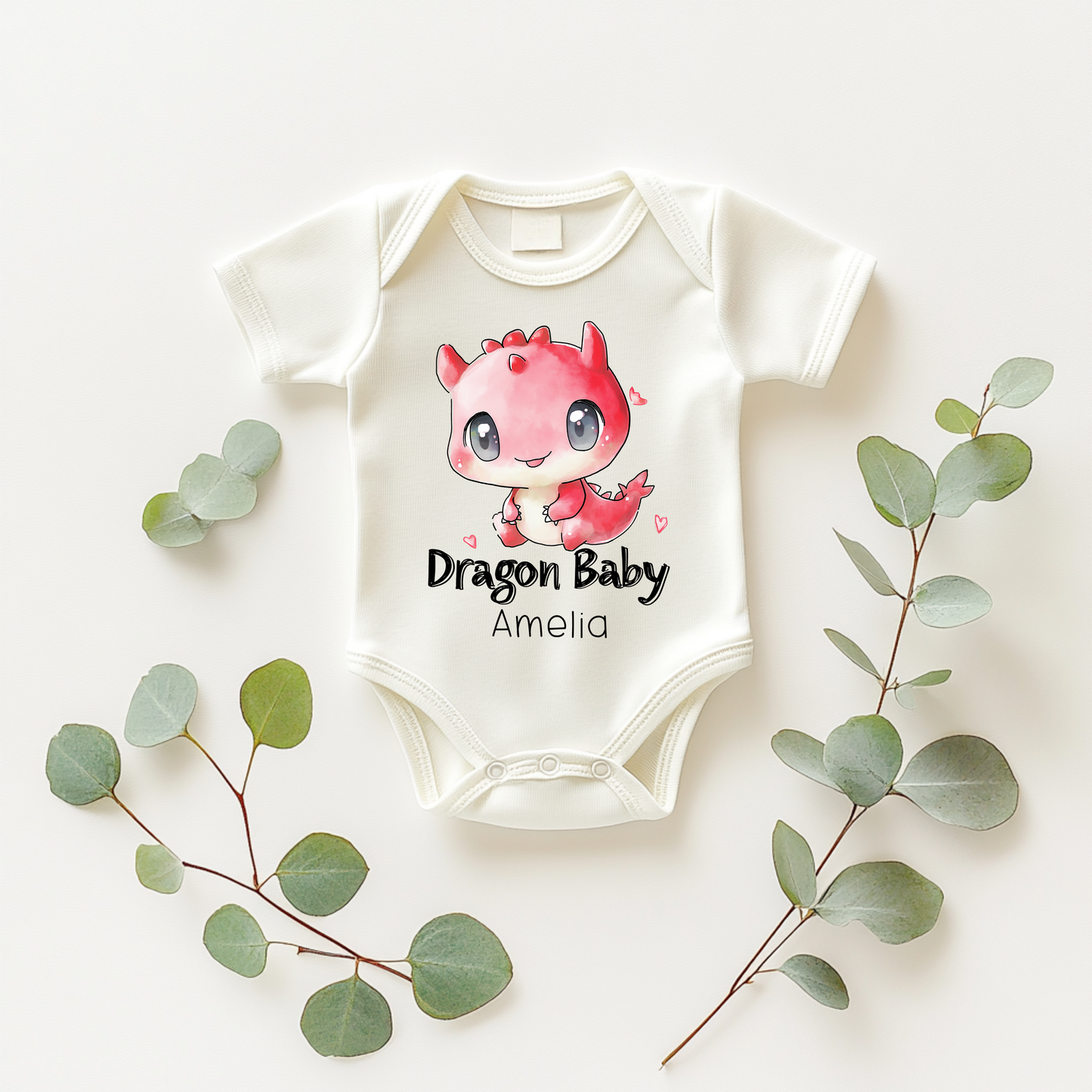 Dragon Baby Bodysuit – Cute Fantasy Creature Baby Gift
