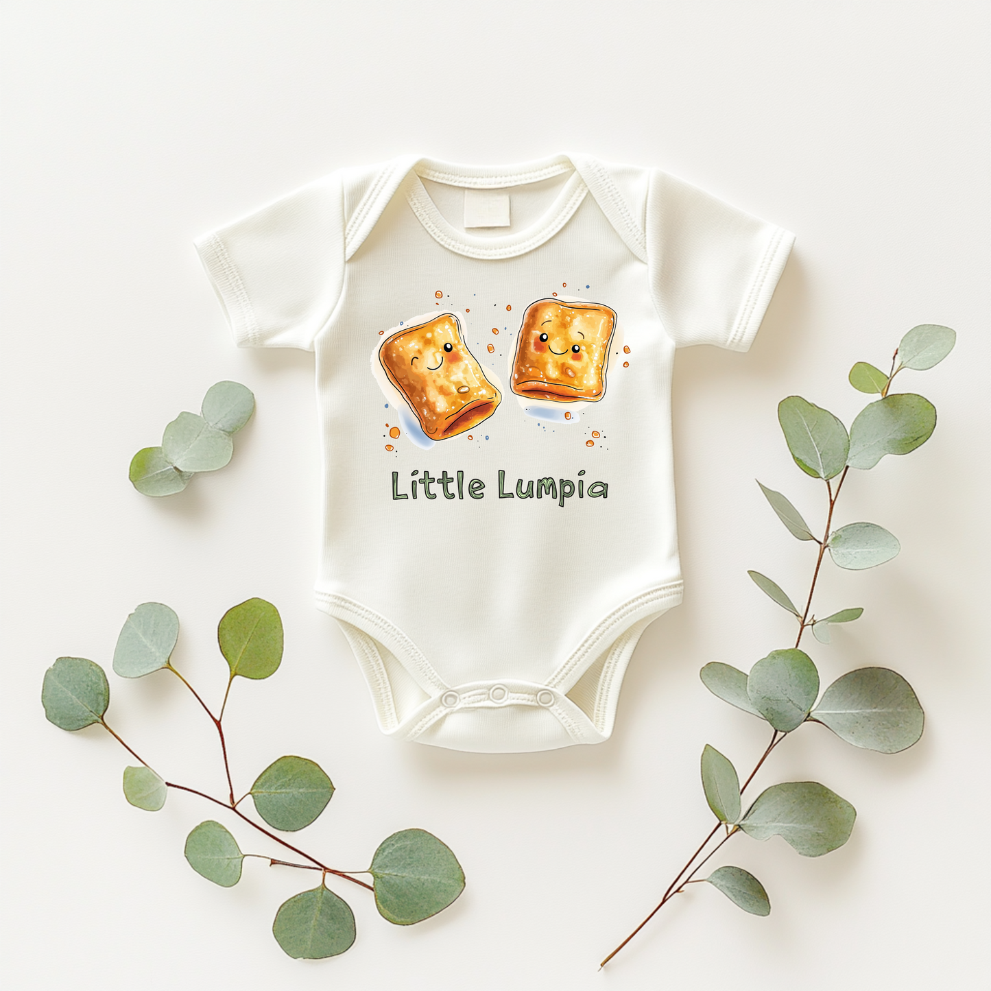 Little Lumpia – Funny Filipino Food Baby Bodysuit