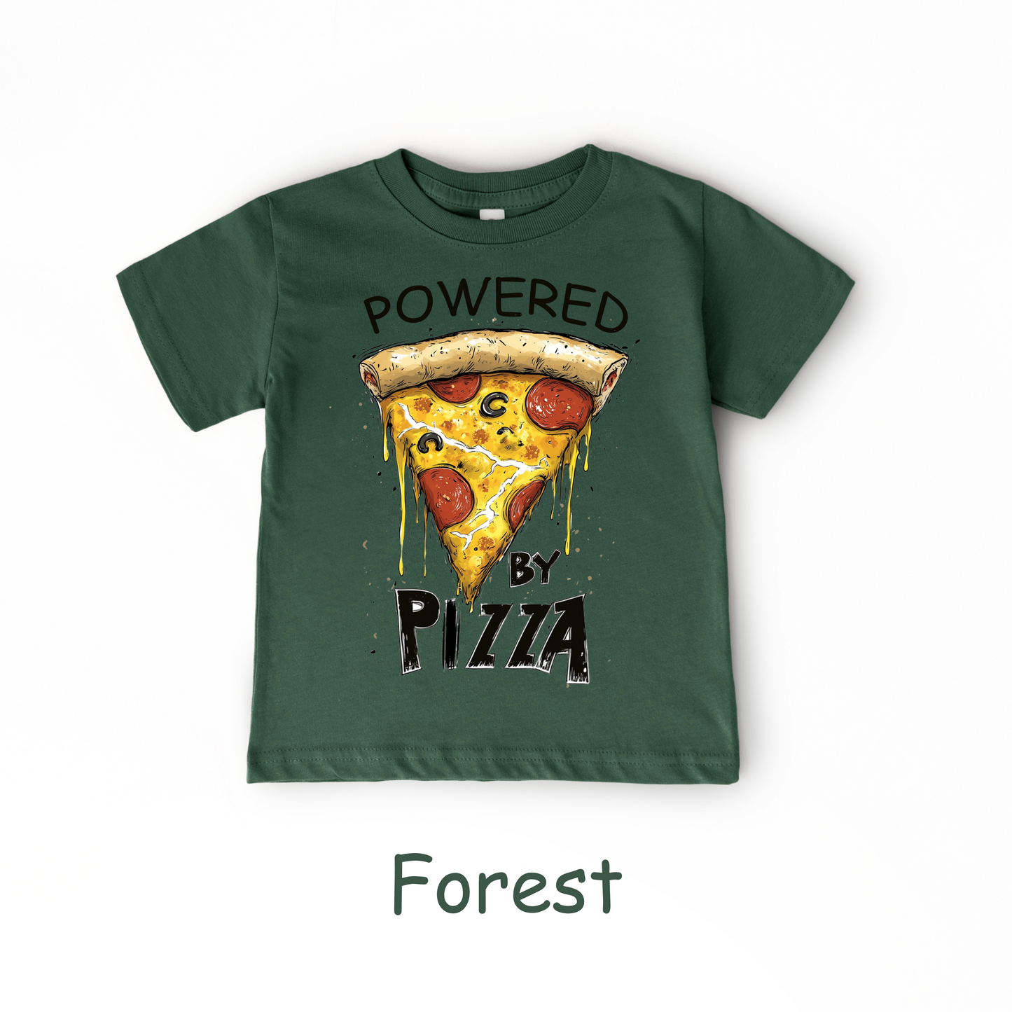 Powered by Pizza T-Shirt – Kids Tee