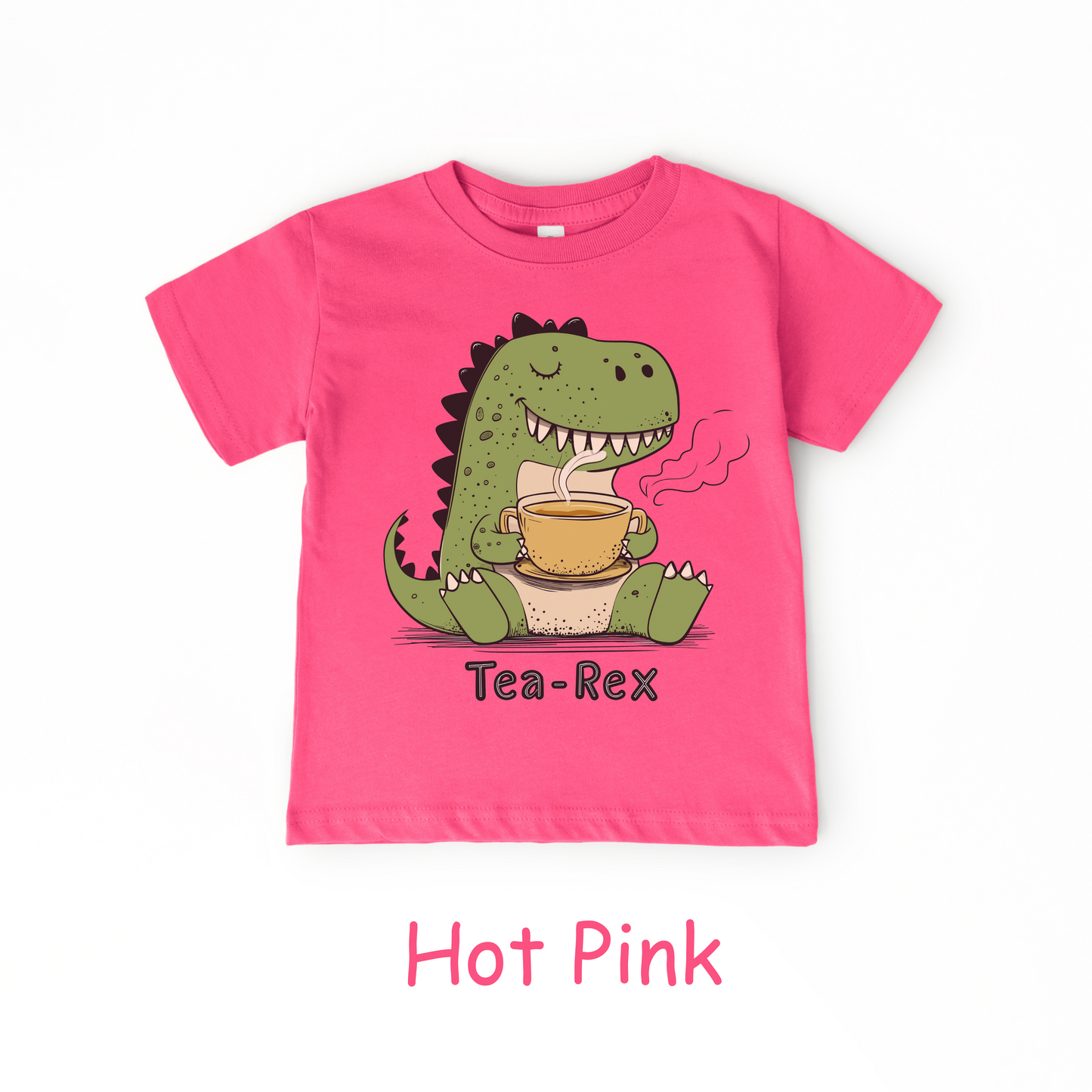 Tea-Rex Toddler T-Shirt – Funny Dinosaur Shirt for Kids