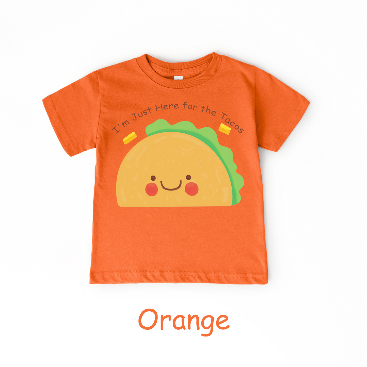 I'm Just Here for the Tacos Kids T-Shirt – Cute Food Humor Tee