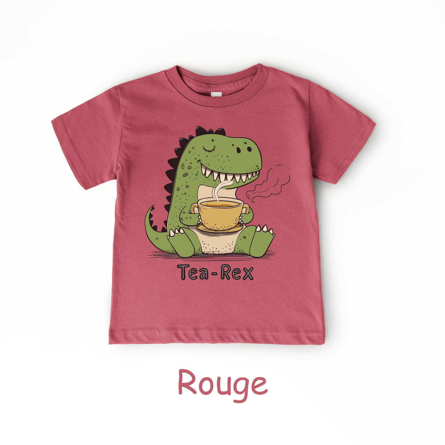 Tea-Rex Toddler T-Shirt – Funny Dinosaur Shirt for Kids