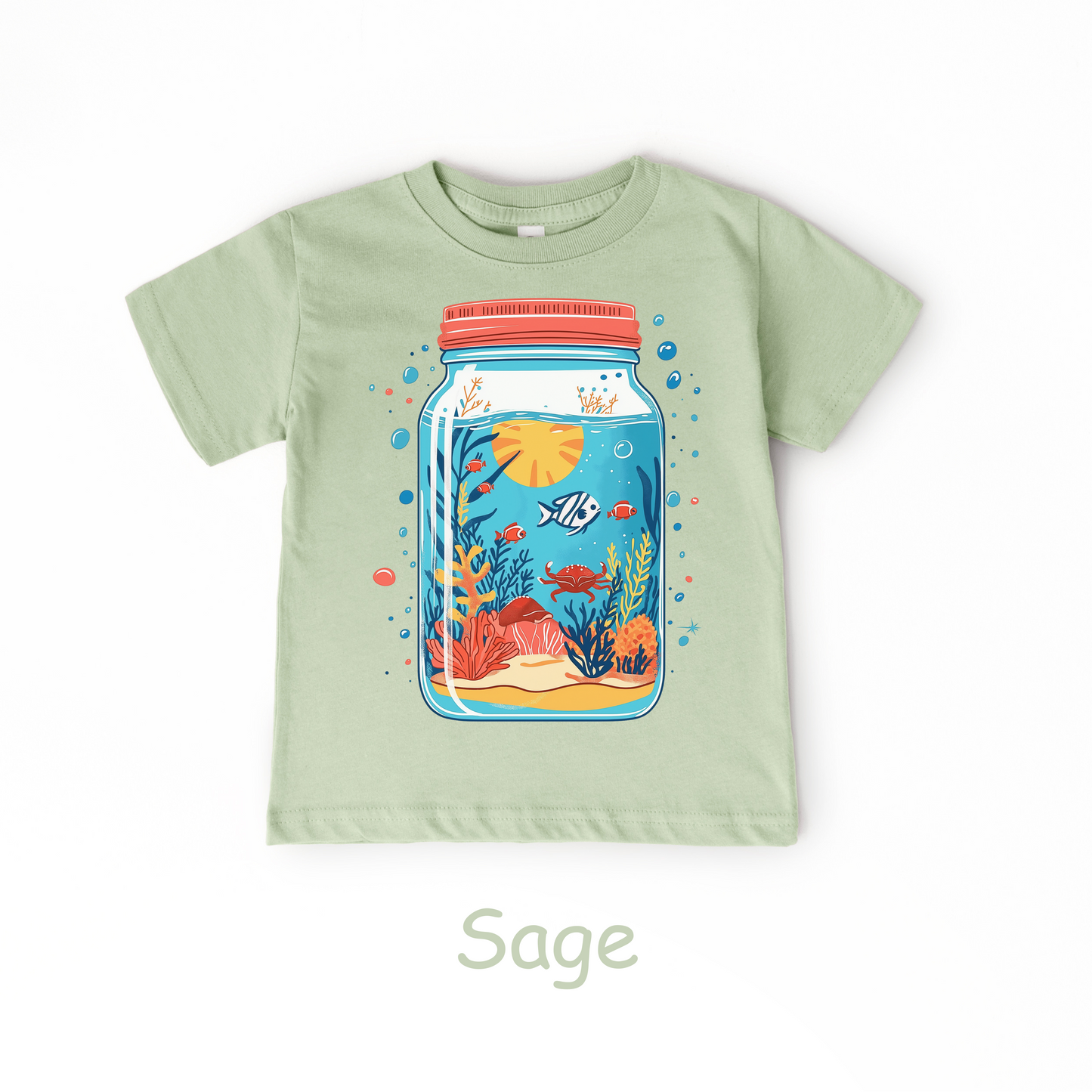Underwater Jar Toddler T-Shirt – Ocean Scene Graphic Tee