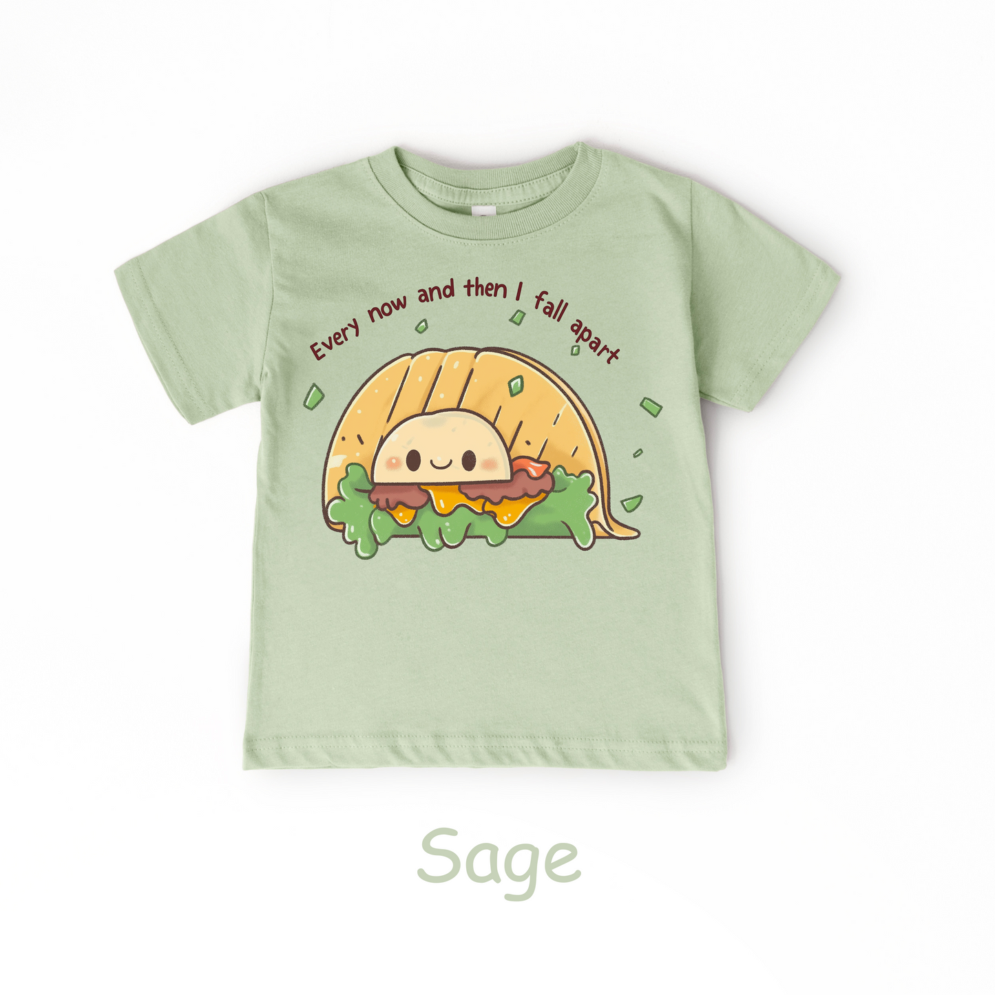 Every Now and Then I Fall Apart Kids T-Shirt – Funny Taco Pun Tee