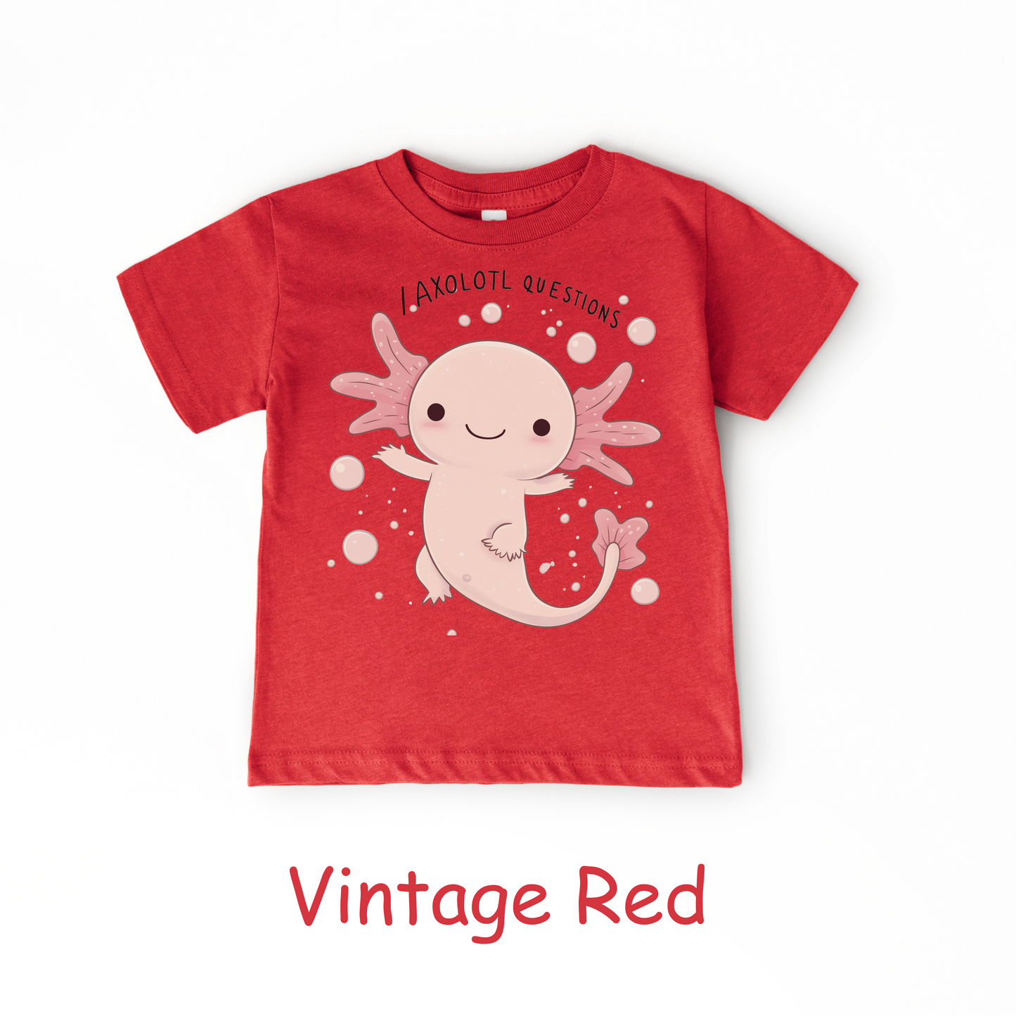 I Axolotl Questions Kids T-Shirt – Cute Aquatic Animal Pun