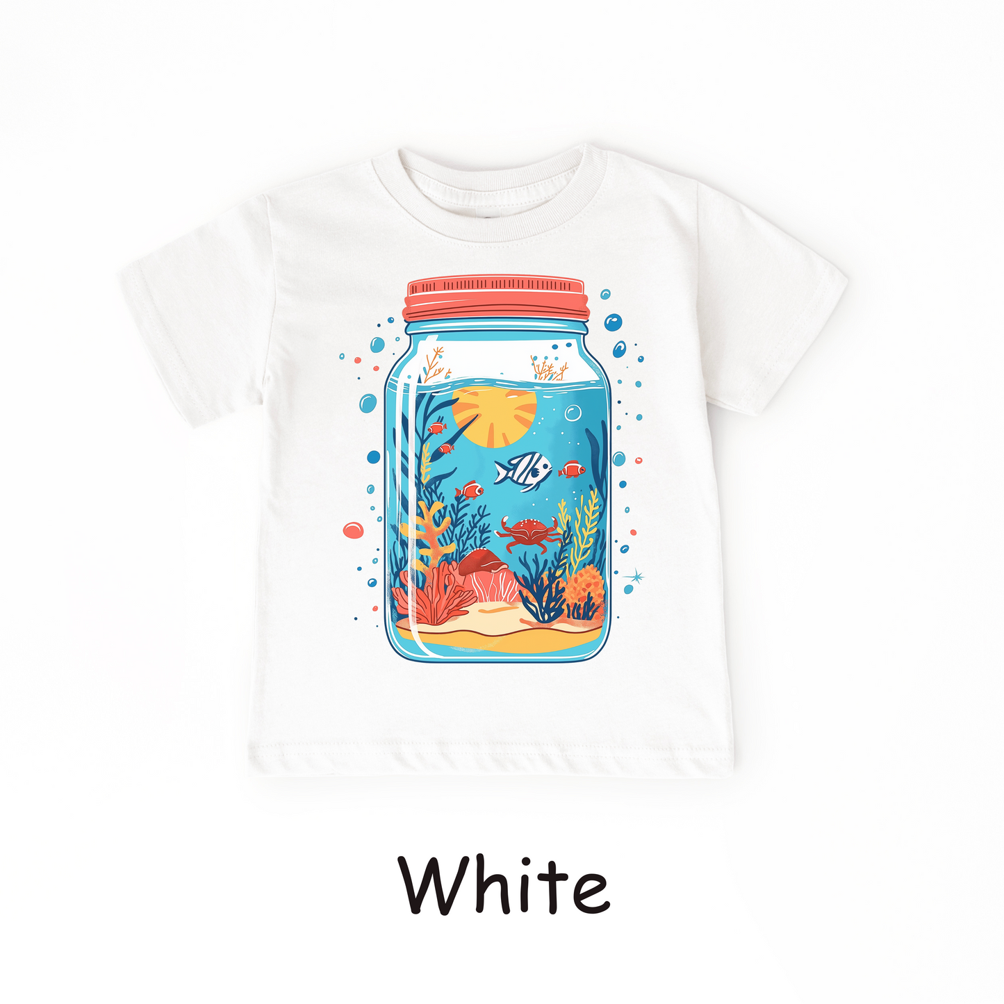 Underwater Jar Toddler T-Shirt – Ocean Scene Graphic Tee