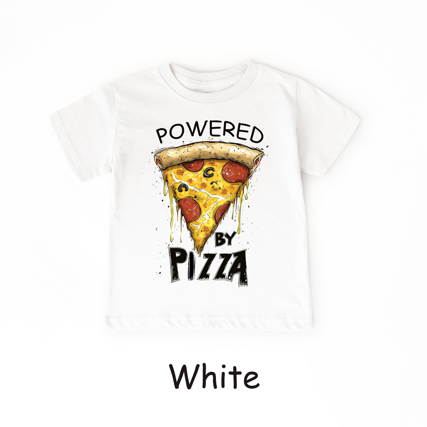 Powered by Pizza T-Shirt – Kids Tee