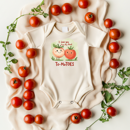 To-MaTOES Baby Bodysuit – Funny Tomato Pun Baby Gift