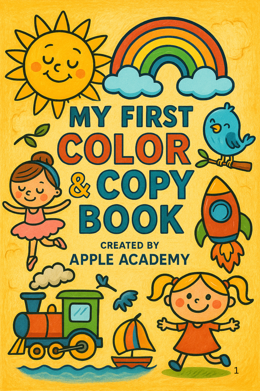 🖍️ My First Color and Copy Book – Fun Learning for Kids! ✨
