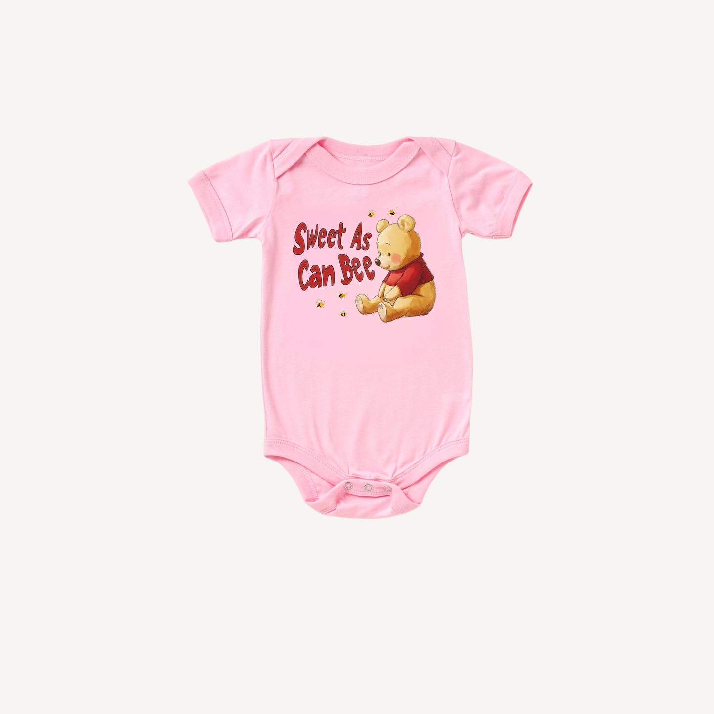 Sweet As Can Bee Baby Bodysuit – Cute Bear & Bumblebee Outfit