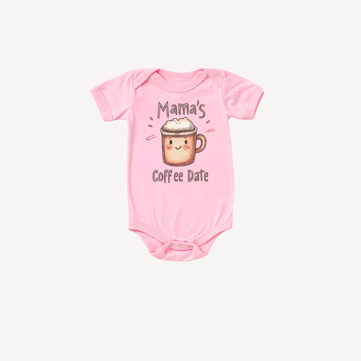 Mama’s Coffee Date – Cute Baby Bodysuit for Coffee Lovers