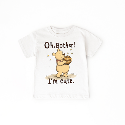 Oh Bother I’m Cute Baby Bodysuit – Classic Bear Honey Jar Outfit