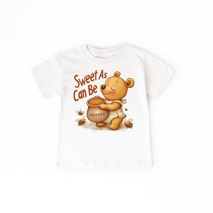 Sweet As Can Be Baby Bodysuit – Cute Honey Bear with Bees