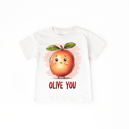 Olive You Baby Bodysuit – Funny Organic Baby Shower Gift