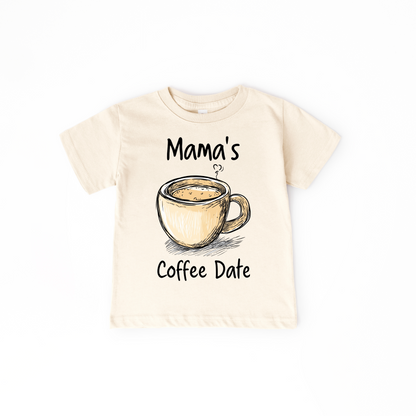 Mama’s Coffee Date – Cute Baby Bodysuit for Coffee Lovers