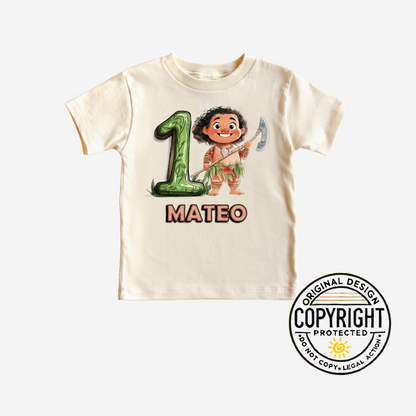 Maui Birthday Boy Shirt - Custom Moana-Themed Party Outfit