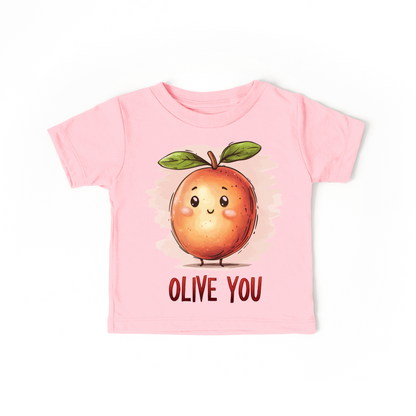 Olive You Baby Bodysuit – Funny Organic Baby Shower Gift