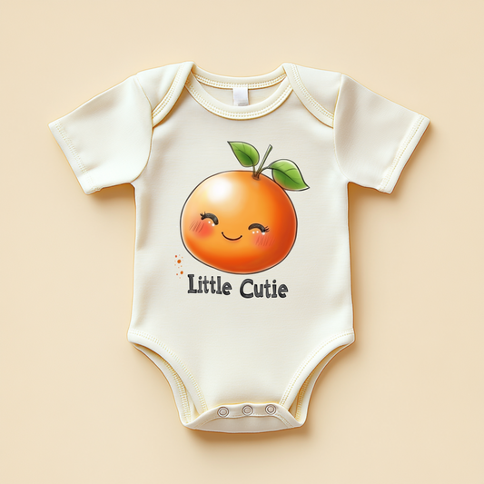 Little Cutie – Orange Baby Bodysuit