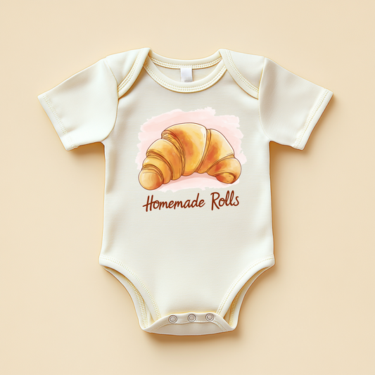 Homemade Rolls – Funny Foodie Baby Bodysuit