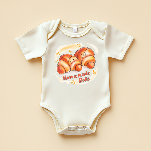 My Rolls Are Homemade – Funny Baby Girl Bodysuit