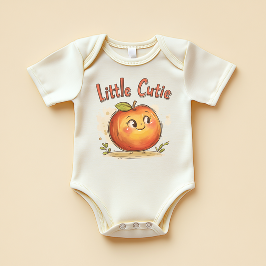 Little Cutie – Orange Baby Bodysuit