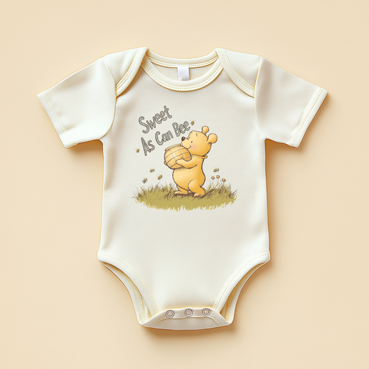 Sweet As Can Bee Baby Bodysuit – Classic Bear Honey Baby Outfit