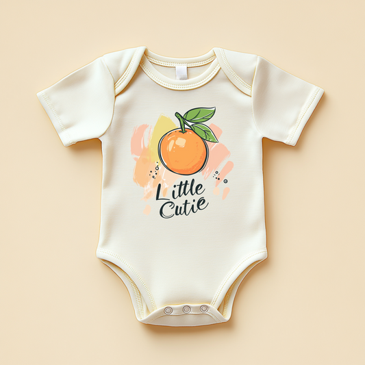 Little Cutie – Orange Baby Bodysuit