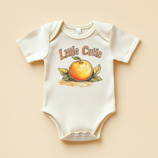 Little Cutie – Orange Baby Bodysuit