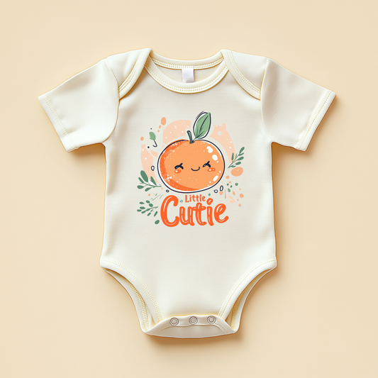 Little Cutie – Orange Baby Bodysuit