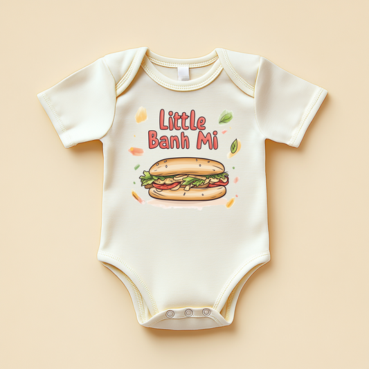 Little Banh Mi Baby Bodysuit – Cute Vietnamese Sandwich Baby Outfit