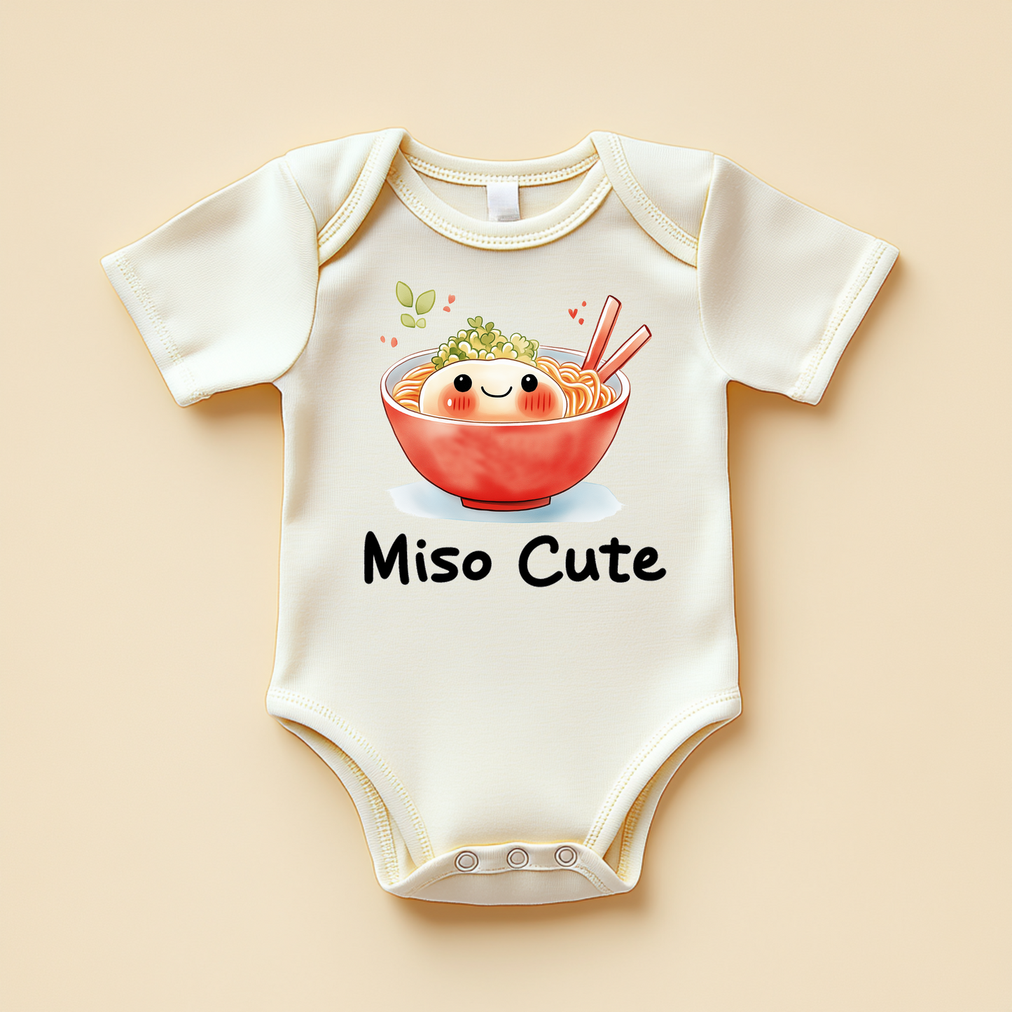 Miso Cute Baby Bodysuit – Kawaii Ramen Bowl Baby Outfit