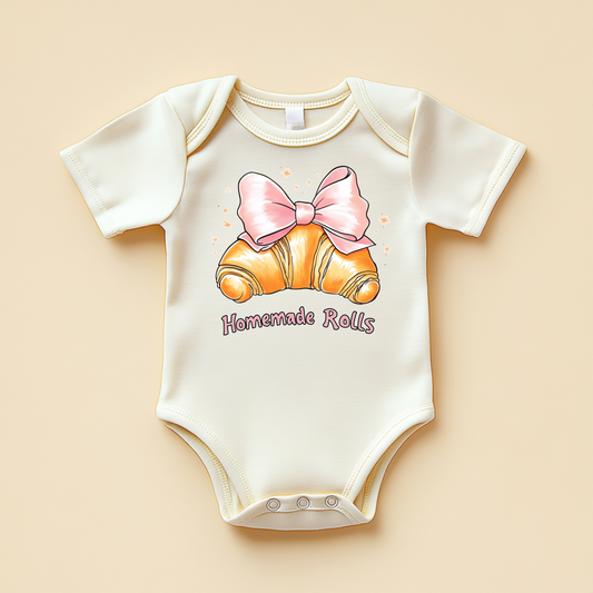 Homemade Rolls – Funny Foodie Baby Bodysuit