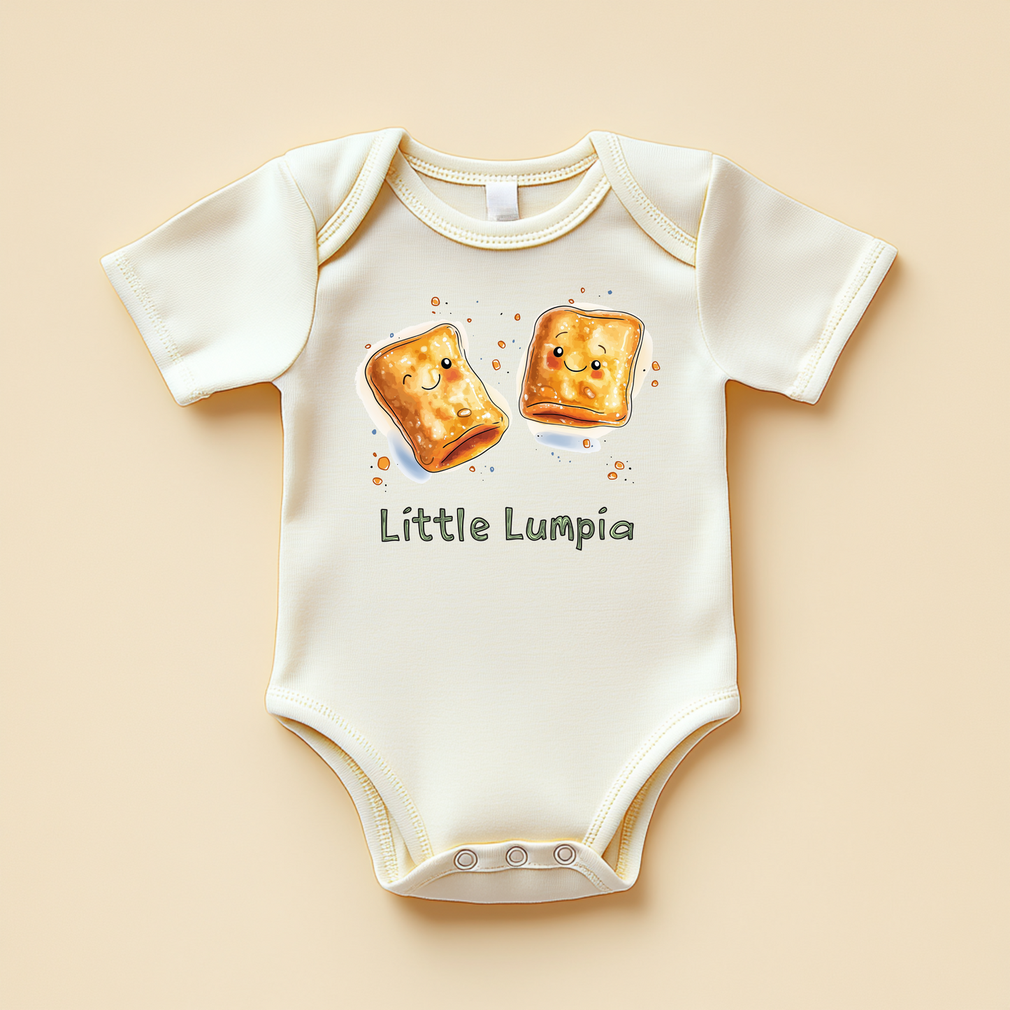 Little Lumpia – Funny Filipino Food Baby Bodysuit