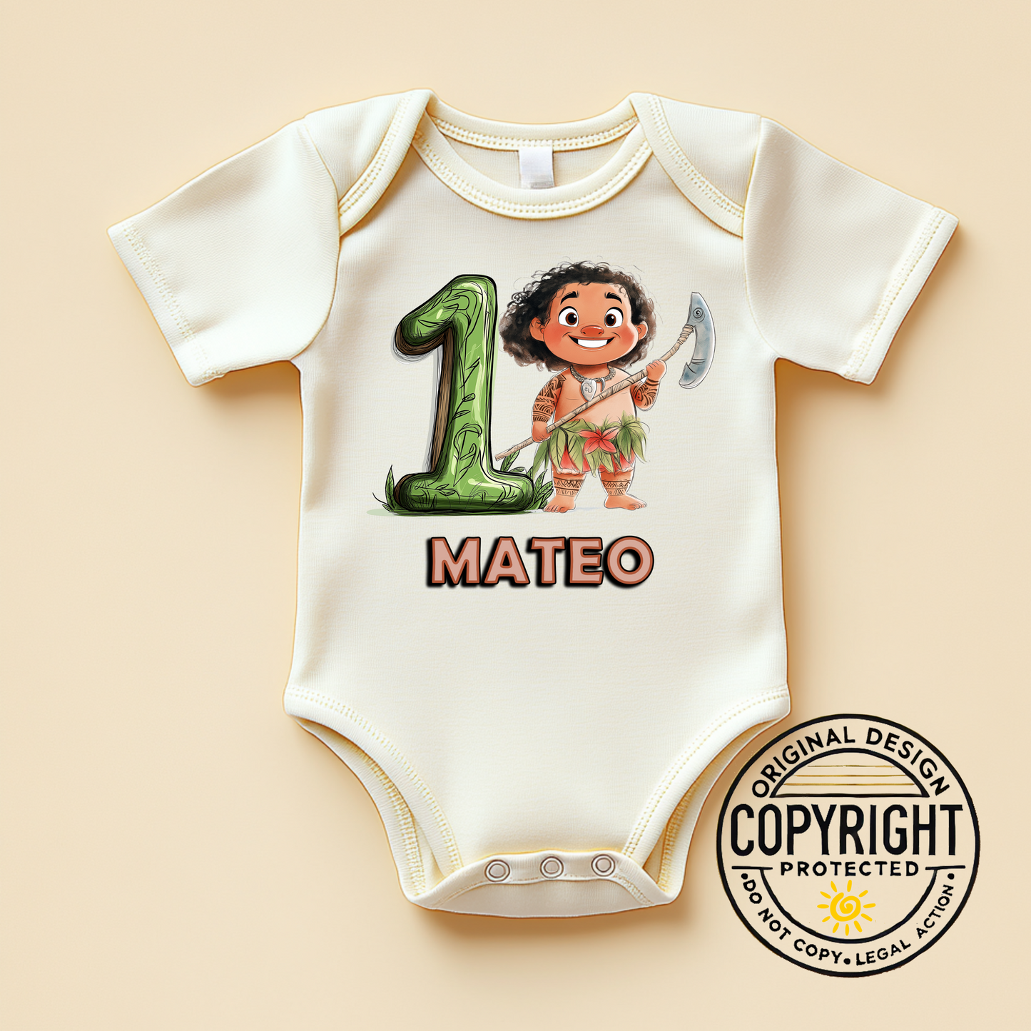 Maui Birthday Boy Shirt - Custom Moana-Themed Party Outfit