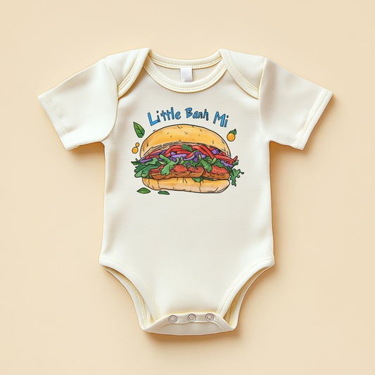 Little Banh Mi Baby Bodysuit – Vietnamese Sandwich Baby Outfit