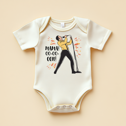 Mama Oo-Oo-Ooh Baby Bodysuit – Rock Star Baby Outfit